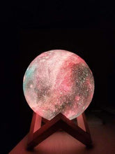 Lade das Bild in den Galerie-Viewer, Hypnotizing Moon Light With Wood Stand nebula-light.com