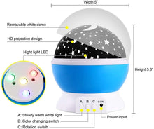 Lade das Bild in den Galerie-Viewer, Kids Moon and Star Night Light Projector nebula-light.com