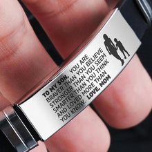Lade das Bild in den Galerie-Viewer, From Mom to Son - Steel & Silicone Bracelets MBJRC