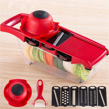Lade das Bild in den Galerie-Viewer, Mandoline Slicer Vegetable Cutter with Stainless Steel Blade Manual Potato Peeler Carrot Cheese Grater Dicer Kitchen Tool