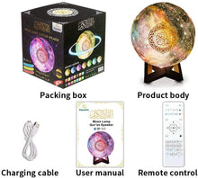 Lade das Bild in den Galerie-Viewer, 16 Colors LED Quran Moon Light Ramadan Speaker nebula-light.com