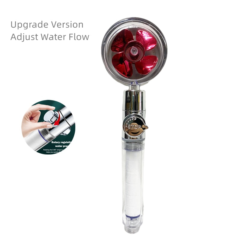 Turboflow 360 Degrees Water Saving Rotating Power Shower Head OMG