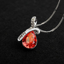 Lade das Bild in den Galerie-Viewer, Rhinestone Crystal Water Drop Pendant Necklace For Women