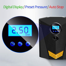 Lade das Bild in den Galerie-Viewer, 150PSI Portable Inflatable Pump Car Air Compressor 12V Digital Electric Tire Inflator Air Pump for Auto Car Motorcycle Bicycles OMG Shop Zone