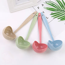 Lade das Bild in den Galerie-Viewer, New Soup Spoon Long Handle Kitchen Strainer Solid Color Cooking Colander Kitchen Scoop Plastic Tableware Colander Hot OMG Shop Zone