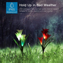 Lade das Bild in den Galerie-Viewer, Solar Powered Lily Flower Light - 2 Pack nebula-light.com