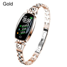 Lade das Bild in den Galerie-Viewer, SCOMAS Fashion Women Smart Watch 0.96" OLED Heart Rate Blood Pressure Monitor Pedometer Fitness Tracker Waterproof Smartwatch SCOMAS