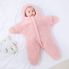 Load image into Gallery viewer, Baby Starfish Lamb Velvet Sleeping Bag Comfortable Newborn Baby Male And Female Baby Outing Winter Quilt Plus Cotton Thickening cjdropshipping