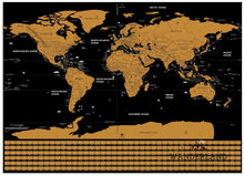 Lade das Bild in den Galerie-Viewer, Scratch off world map poster