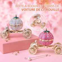 Load image into Gallery viewer, Boîte à Bijoux en Strass de Voiture de Citrouille ciaovie