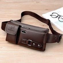 Lade das Bild in den Galerie-Viewer, Men's Leather Sling Bag Chest Shoulder Bag Blossom Online UG
