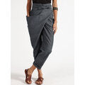 Lade das Bild in den Galerie-Viewer, Women Zipper Casual Belt Harem Pants Irregular Loose Trousers