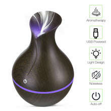 Load image into Gallery viewer, Ultrasonic Humidifier Oil Diffuser Air Purifier Aromatherapy with LED Lights cjdropshipping