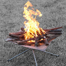 Lade das Bild in den Galerie-Viewer, Portable Folding Stainless Steel Campfire Stand