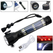Lade das Bild in den Galerie-Viewer, 10 in 1 Multifunction Rechargeable Solar Powerful LED Flashlight x
