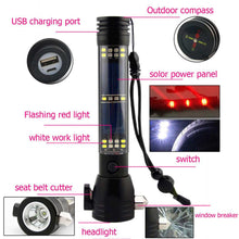 Lade das Bild in den Galerie-Viewer, 10 in 1 Multifunction Rechargeable Solar Powerful LED Flashlight x