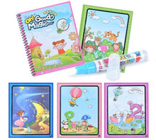 Load image into Gallery viewer, Magic Water Drawing Book Coloring Book Doodle with Magic Pen Painting Board Juguetes For Children Education Drawing Toy