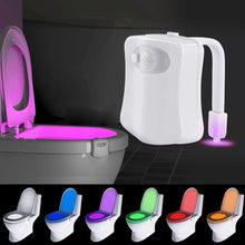 Load image into Gallery viewer, Motion Sensor LED Toilet Light with 16-Colors