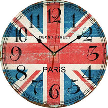 Load image into Gallery viewer, Vintage Wooden Wall Clock