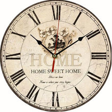 Load image into Gallery viewer, Vintage Wooden Wall Clock