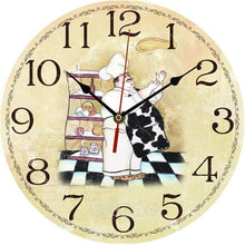 Load image into Gallery viewer, Vintage Wooden Wall Clock