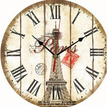 Load image into Gallery viewer, Vintage Wooden Wall Clock