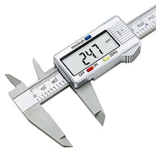 Lade das Bild in den Galerie-Viewer, 1 PC New 0-150mm 6inch LCD Digital Electronic Carbon Fiber Vernier Caliper Gauge Micrometer Measuring Tool VEP33 x