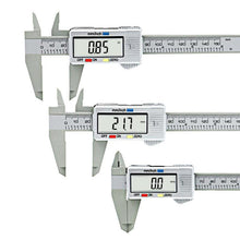 Lade das Bild in den Galerie-Viewer, 1 PC New 0-150mm 6inch LCD Digital Electronic Carbon Fiber Vernier Caliper Gauge Micrometer Measuring Tool VEP33 x