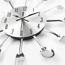 Lade das Bild in den Galerie-Viewer, Spoon Fork Creative Quartz Wall Mounted Clock