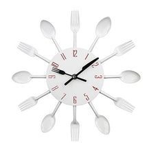 Lade das Bild in den Galerie-Viewer, Spoon Fork Creative Quartz Wall Mounted Clock