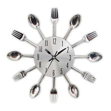 Lade das Bild in den Galerie-Viewer, Spoon Fork Creative Quartz Wall Mounted Clock