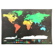 Lade das Bild in den Galerie-Viewer, Scratch off world map poster
