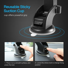 Load image into Gallery viewer, AUTOMATICALLY LOCKING WINDSHIELD PHONE HOLDER, UNIVERSAL FIT
