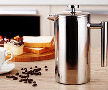Load image into Gallery viewer, Stainless Steel French Press Coffee Tea Pot with Filter Double Wall