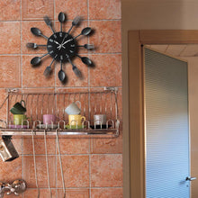 Lade das Bild in den Galerie-Viewer, Spoon Fork Creative Quartz Wall Mounted Clock