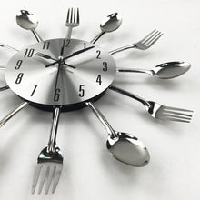 Lade das Bild in den Galerie-Viewer, Spoon Fork Creative Quartz Wall Mounted Clock