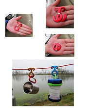 Load image into Gallery viewer, Aluminum Rope Hanger Multifunction Outdoor Camping