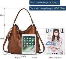 Load image into Gallery viewer, Hobo Vegan Leather Bags for Women【Brown Color】 Blossom Online UG
