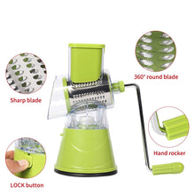 Lade das Bild in den Galerie-Viewer, Manual Vegetable Cutter Slicer Kitchen Accessories Multifunctional Round Mandoline Slicer Potato Cheese Kitchen Gadgets eprolo
