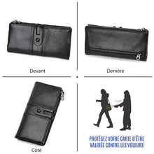 Lade das Bild in den Galerie-Viewer, Portefeuille Longue en Cuir Véritable ciaovie
