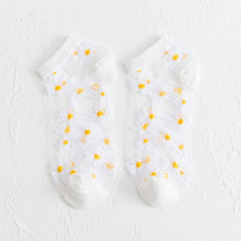 Lade das Bild in den Galerie-Viewer, Chaussettes Marguerites Translucides (5 paires) ciaovie
