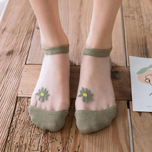 Lade das Bild in den Galerie-Viewer, Chaussettes Marguerites Translucides (5 paires) ciaovie
