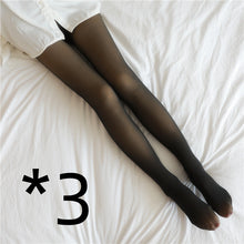 Load image into Gallery viewer, Fake Translucent Plus Size Leggings Fleece Lined Tights Fall And Winter Warm Fleece Pantyhose Women Fleece Lined Pantyhose Thermal Winter Tights cjdropshipping
