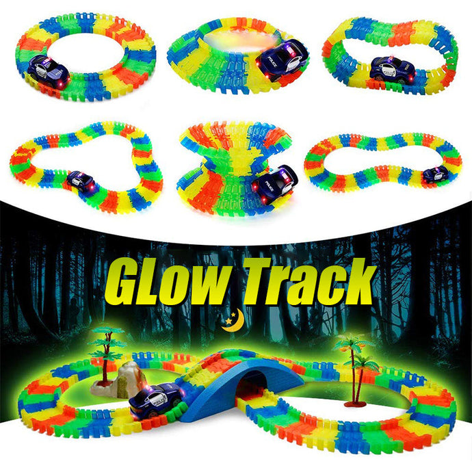 Piste de voiture de course lueur ciaovie