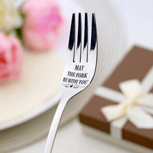 Load image into Gallery viewer, Engraved Fork &amp; Gift Box Included MBPPFS
