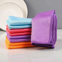 Lade das Bild in den Galerie-Viewer, Chiffon de Nettoyage en Microfibre de Texture en Écailles de Poisson, 5 PCs ciaovie
