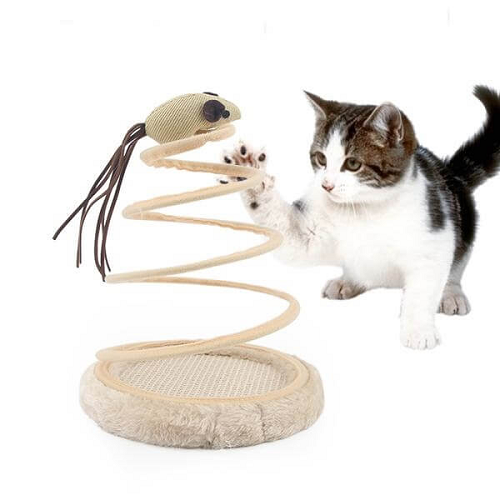 Cat Mouse Spring Toy