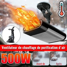 Load image into Gallery viewer, Dégivrage de ventilateur de refroidissement de chauffage de véhicule antibuée 2 EN 1 ciaovie
