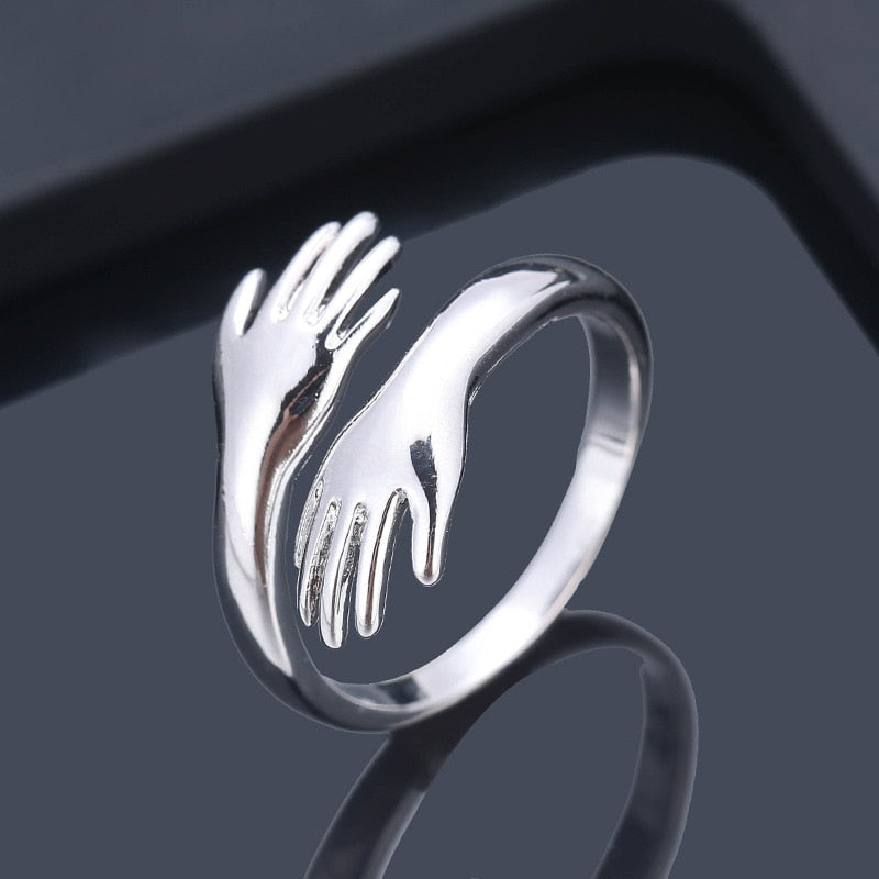 FREE!- New Creative Fashion Love Hug Couple/Best Friend Open Ring - Special Gifts for Lovers