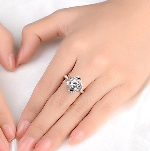 Dimond 925 Sterling Sliver Ring cjdropshipping